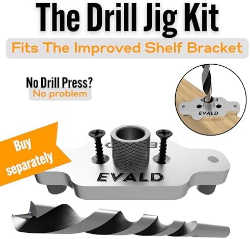 EVALD Hidden Floating Shelf Bracket 6 Pack