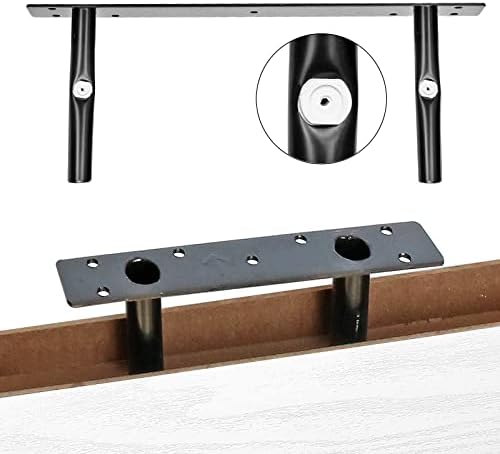 QEEIG Bathroom Shelves Over Toilet 21 Set White Black
