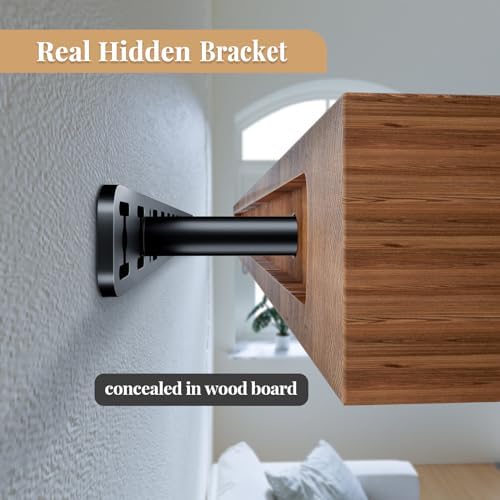 1pc Heavy Duty Floating Shelf Bracket with 15 Inch Backplate