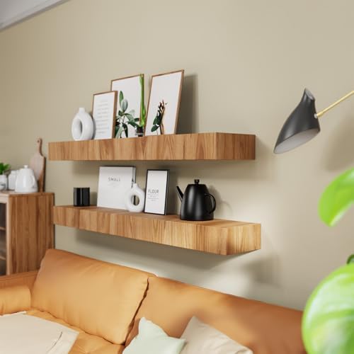 2pcs Heavy Duty Floating Shelf Brackets with Tools
