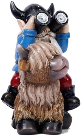 Garden Gnome Statues with Solar LED Lights