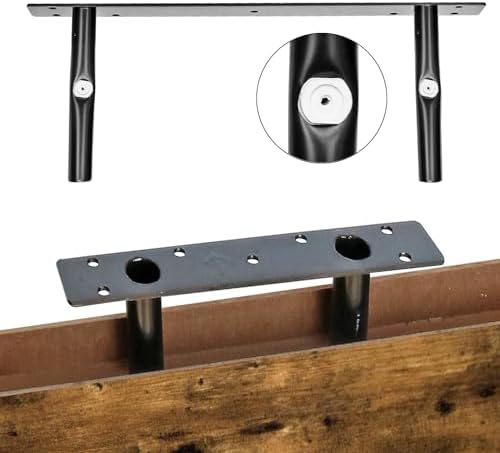 QEEIG Bathroom Shelves Over Toilet - 21 Set 16 Inch Rustic Brown