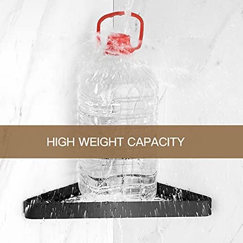 VOLPONE 2-Tier Tempered Glass Corner Shelf for Bathroom