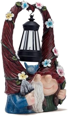 Outdoor Couple Gnome Decorations with Solar Light