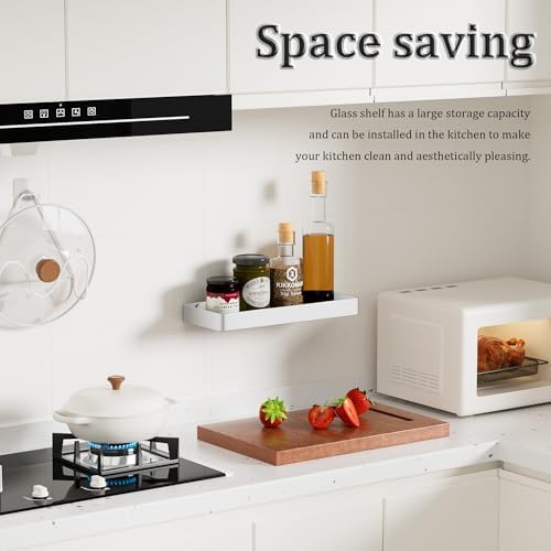 Alise Glass Bathroom Shelf 118 Inch Floating