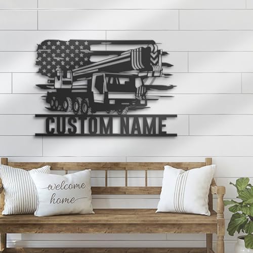 Custom Text Metal Sign with LED Light
