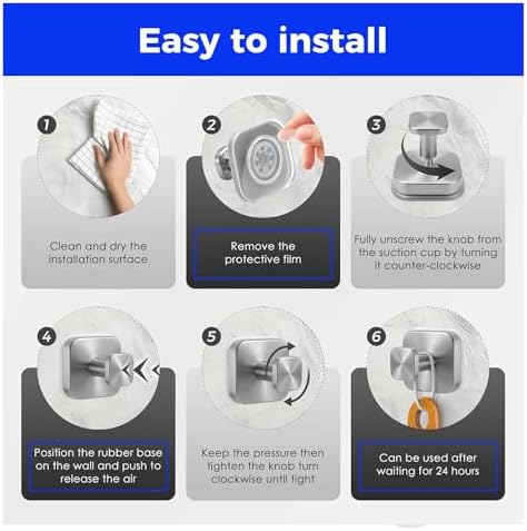 Heavy Duty Suction Cup Hooks for Shower and Wall
