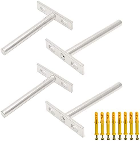 4 Inch Floating Shelf Brackets 4pcs Invisible Support