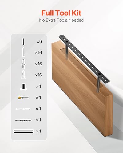 VEVOR Floating Shelf Brackets 2 Pcs Heavy Duty