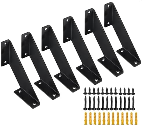 6 Pack Heavy Duty Floating Shelf Brackets