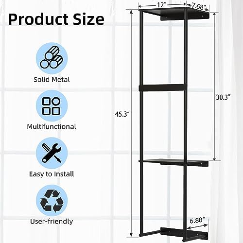 Stylish Double Layer Metal Chair Wall Storage Rack