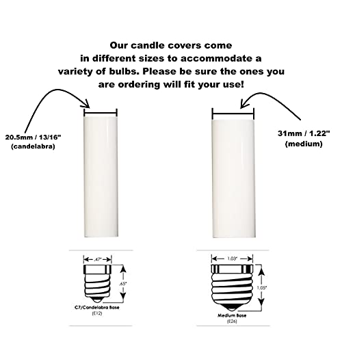 Creative Hobbies Chandelier Socket Kit with Adjustable Height and Candle Covers
