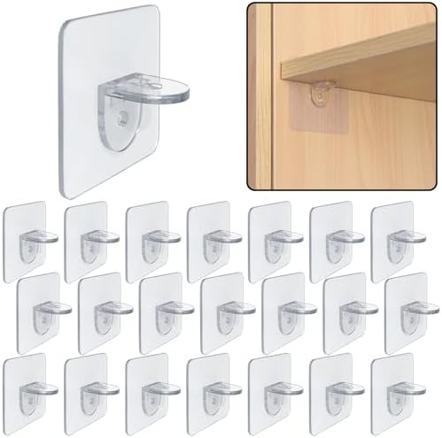 20 Pack Self Adhesive Shelf Support Pegs