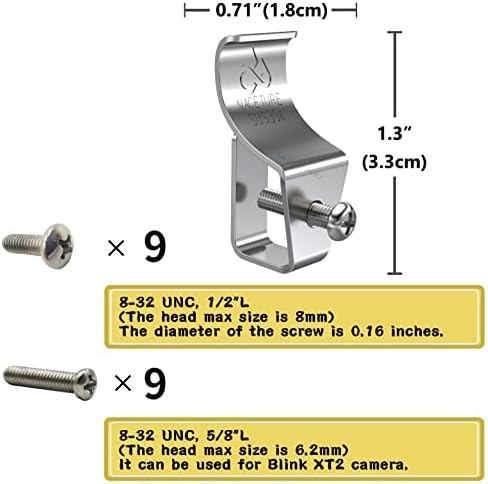 NACETURE Vinyl Siding Hooks for Decor and Camera Mount