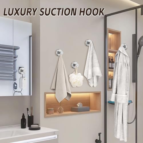 Heavy Duty Suction Cup Hooks for Kitchen Bathroom Shower