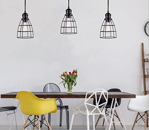 LIT-PATH Plug In Pendant Lighting 2-Pack Black