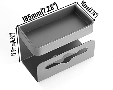 Leekayer Dual Use Corner Shelf with Roll Paper Holder