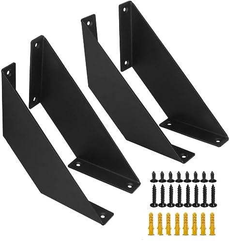 6-Inch Heavy Duty Angle Shelf Brackets with 4 Packs