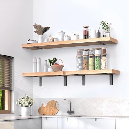 Heavy Duty L-Shelf Brackets 10 Inch 6 Pack for DIY