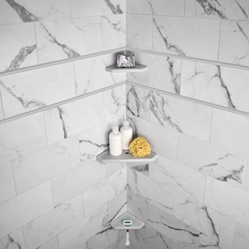 Questech 8 Inch Corner Shower Shelf Organizer