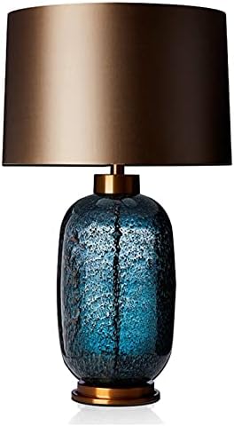 Modern Telescope LED Desk Lamp with Glass and Fabric Shade