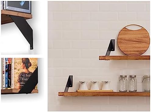 6-Inch Heavy Duty Angle Shelf Brackets with 4 Packs