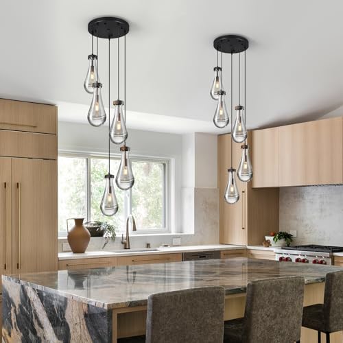 Raindrop Pendant Light 5-Light Modern Design