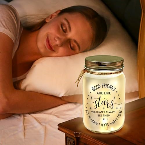 Kenon Personalized Mason Jar Night Light for Friends