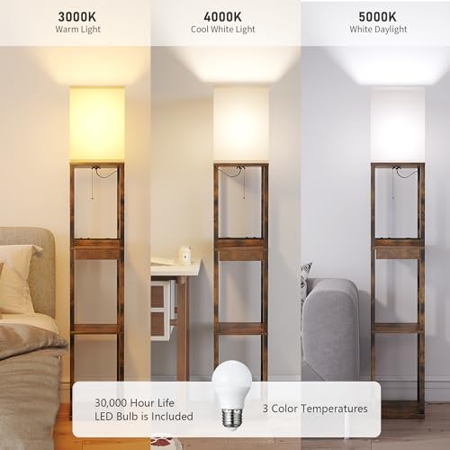 SUNMORY Floor Lamp with Shelves and USB Ports 1