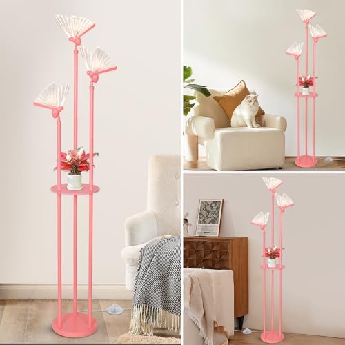 Butterfly Lamp with Shelves and 3 Lights