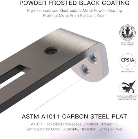 4 Pack 6 Inch Heavy Duty Floating Shelf Brackets
