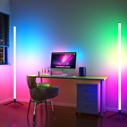 LED RGB Floor Lamp with Music Sync and Remote Control