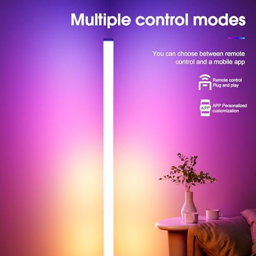 LED RGB Floor Lamp with Music Sync and Remote Control