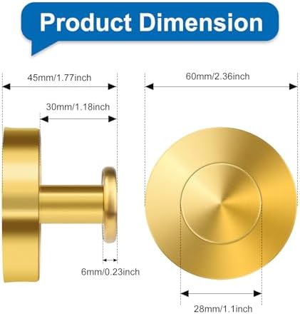 Gold Suction Cup Hooks for Shower and Glass Door