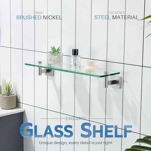 KOKOSIRI Floating Shelf Bathroom Wall Mount 20 Inch