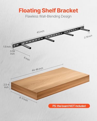 VEVOR Floating Shelf Bracket 1 Pack 230 lbs Weight Capacity