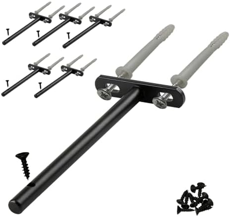 6 Inch Floating Shelf Brackets 6-Pack - Heavy Duty Steel Hidden Wall Mounts