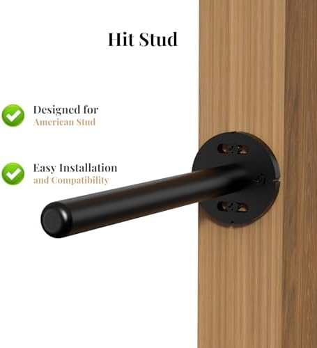 6pcs Black Floating Shelf Brackets Heavy Duty No Tools