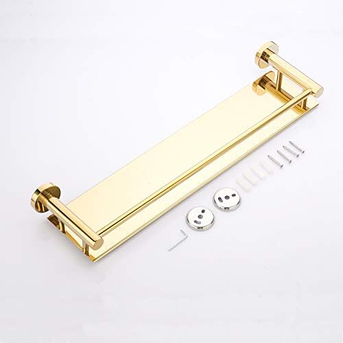 BGL 304 Stainless Steel Bathroom Shelf Wall Mount 196 Inch Gold