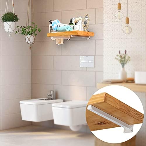 White Shelf Brackets 14 Inch Set of 4