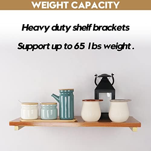 AddGrace 10 Inch L Brackets for Floating Shelves