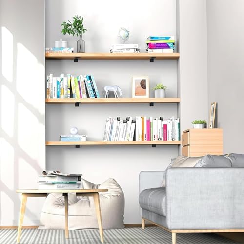 Heavy Duty Floating Shelf Brackets 8 Inch 4 Pack