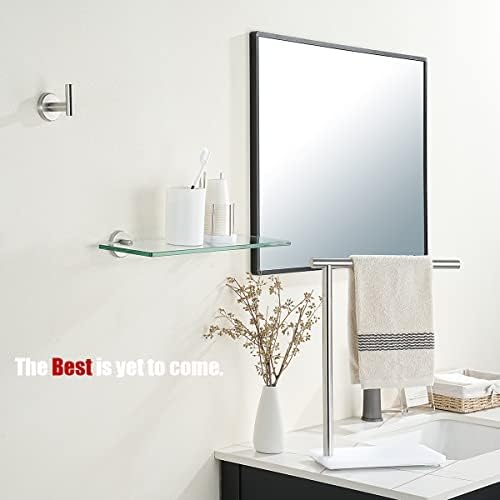 JQK Floating Tempered Glass Shelf 16x5 Inch