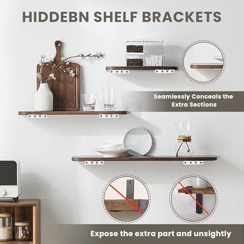 Alise 10 Inch Heavy Duty L Shelf Brackets Pack of 4