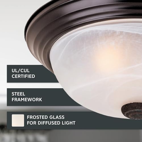Designers Fountain 13 Inch Modern 2 Light Flush Mount Ceiling Light