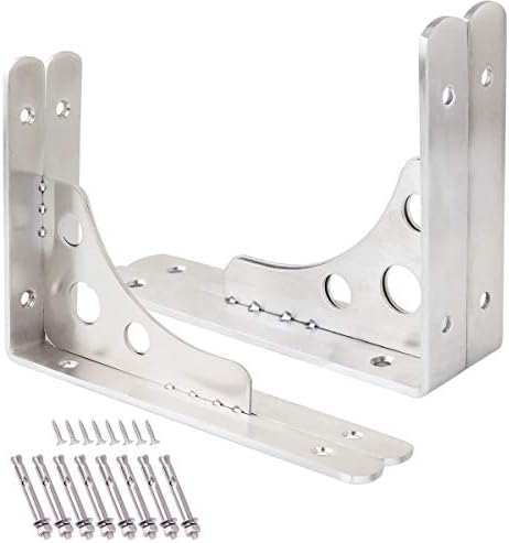 CBTONE 8 Inch Heavy Duty Shelf Bracket Pack of 4