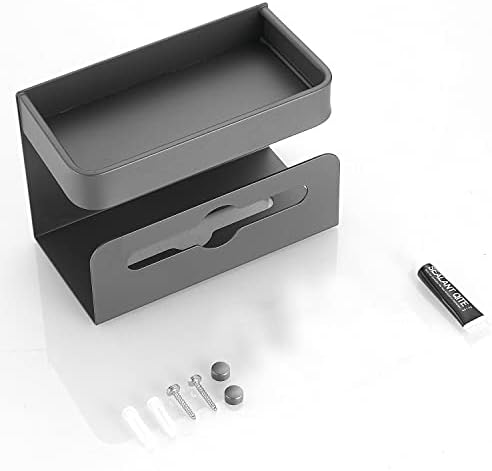 Leekayer Dual Use Corner Shelf with Roll Paper Holder