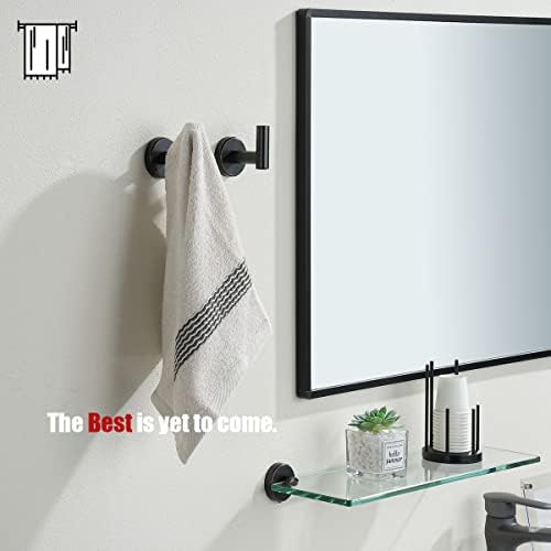 JQK Oil Rubbed Bronze Towel Hook 304 Stainless Steel Pack of 2