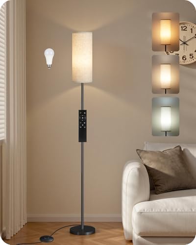 GOEBLESON 644 Inch Dimmable Floor Lamp with Remote and Foot Switch