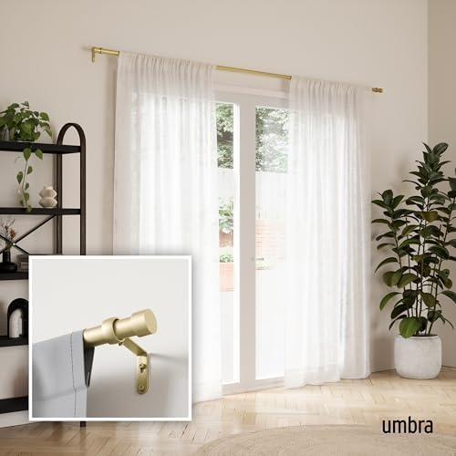Umbra Cappa Modern 1 Inch Curtain Rod Set